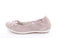 Imac Mädchen Ballerina Rauleder Blumenmotiv beige S13 380160