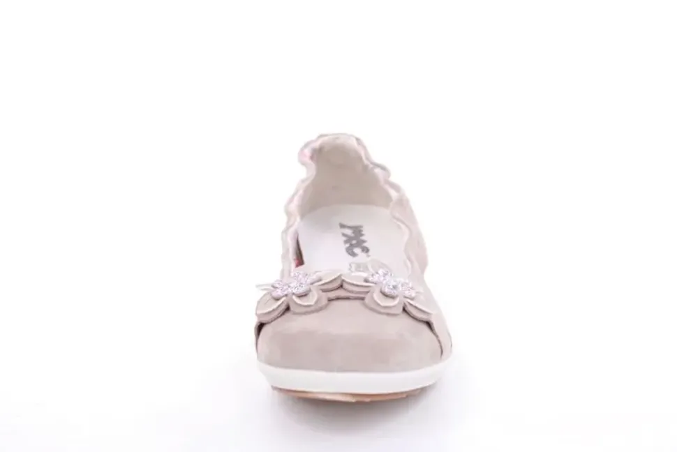Imac Mädchen Ballerina Rauleder Blumenmotiv beige S13 380160