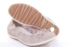 Imac Mädchen Ballerina Rauleder Blumenmotiv beige S13 380160