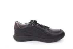 Jomos Herren Schnürhalbschuh Leder Spezialweite K schwarz S22 322414