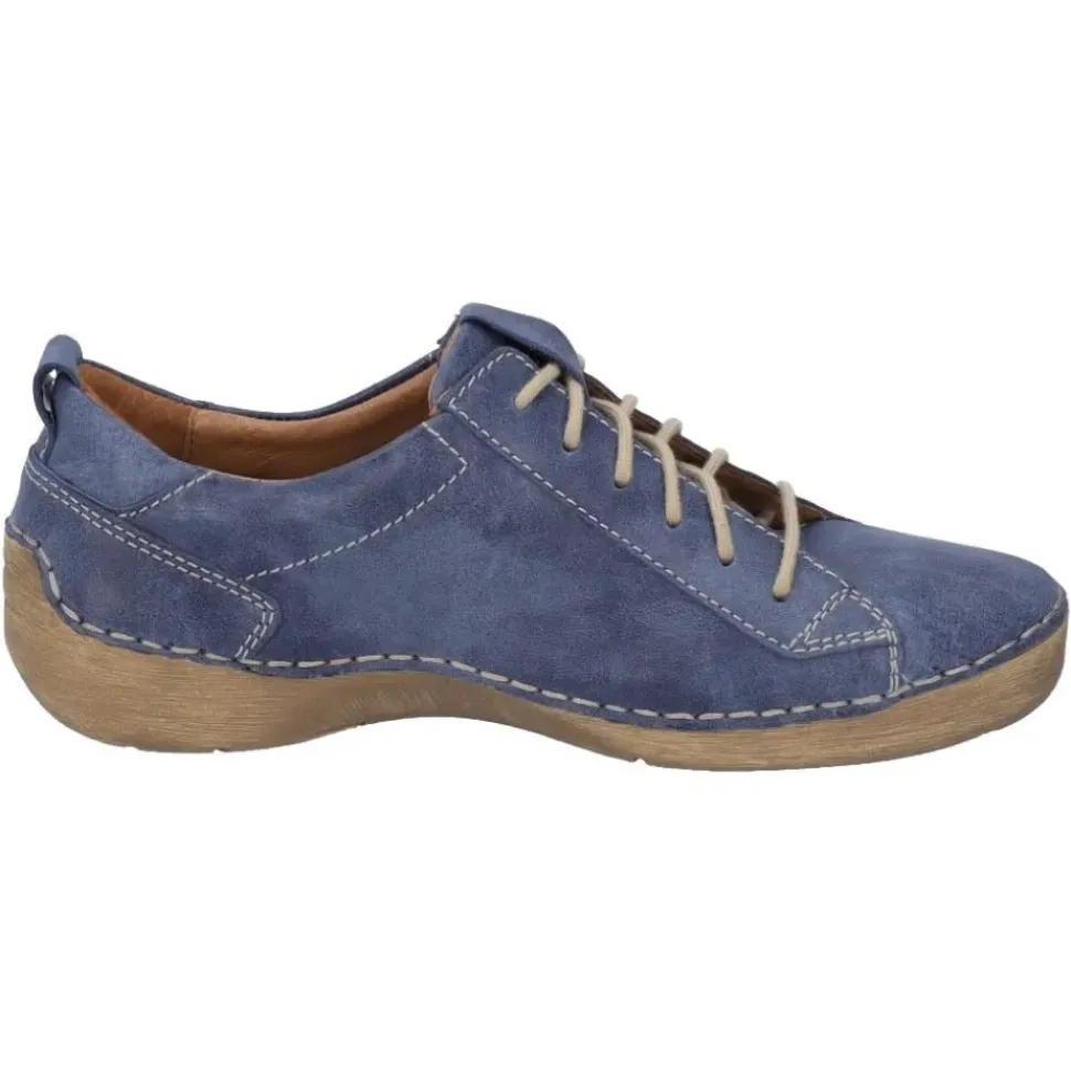 JOSEF SEIBEL Fergey 56 Damen Schnür- Halbschuh Leder blau S12 59656