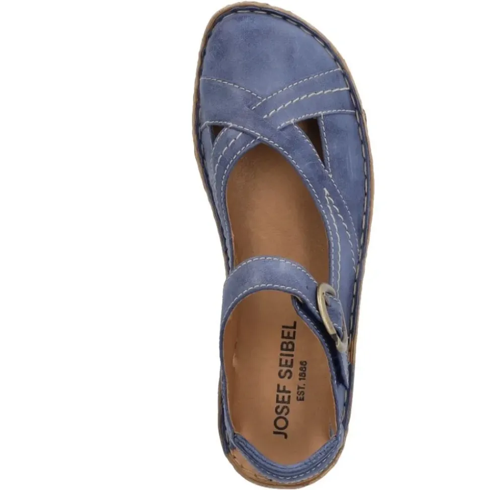 JOSEF SEIBEL Rosalie 49 Damen Sandale Leder blau S12 79549