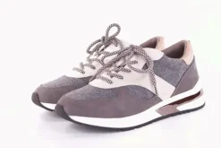 la strada grey wool micro Sneaker Schnürschuh Wechsel- Fußbett grau S21 2002973