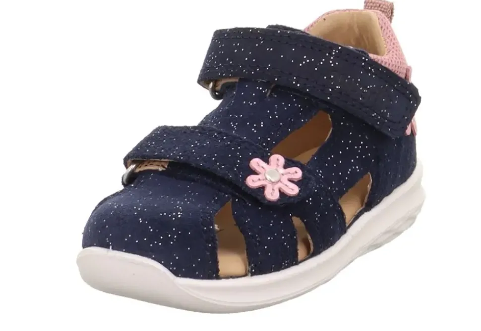 Legero Sandale mit Klettverschluss BUMBLEBEE - blau/rosa S13 1-000388-8000