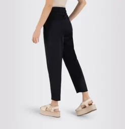 MAC CLEO SUMMER Chino Hose elastischer Bund beige blau S23 0400L304300
