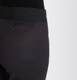 MAC JEANS EASY Smart Jersey- Hose Tunnelzug Ornament- Muster schwarz S23 0107L271000