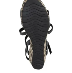 MARCO TOZZI Damen Sandalette Wedges Keilabsatz schwarz S12 2-2-28371-28