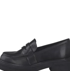 MARCO TOZZI Damen Slipper Loafer Blockabsatz schwarz S22 2-2-24700-29