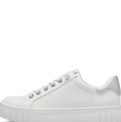 Marco Tozzi Damen Sneaker Vegan Plateausohle Wechselfußbett weiß S14 2-23717-41