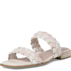 MARCO TOZZI GUIDO MARIA KRETSCHMER Lederpantolette geflochten beige S12  2-2-87110-28