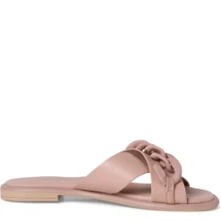 Marco Tozzi Pantolette Leder rosa schwarz S12  2-2-27121-28