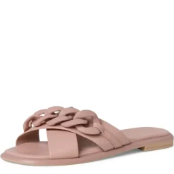 Marco Tozzi Pantolette Leder rosa schwarz S12  2-2-27121-28