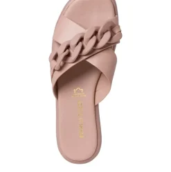 Marco Tozzi Pantolette Leder rosa schwarz S12  2-2-27121-28