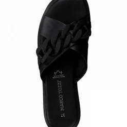 Marco Tozzi Pantolette Leder rosa schwarz S12  2-2-27121-28
