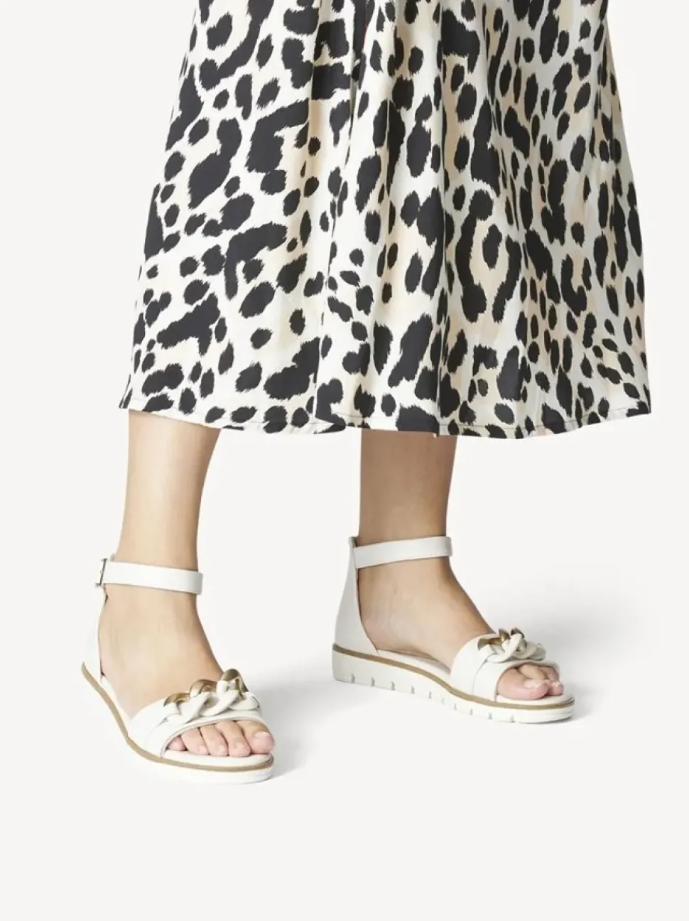 Marco Tozzi Sandale cream/gold S13 2-2-28610-20