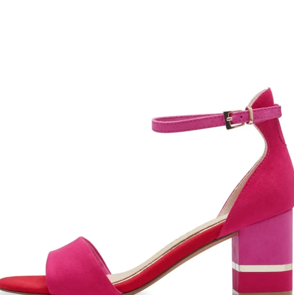 Marco Tozzi Sandalette beige pink grün S14 2-28303-42