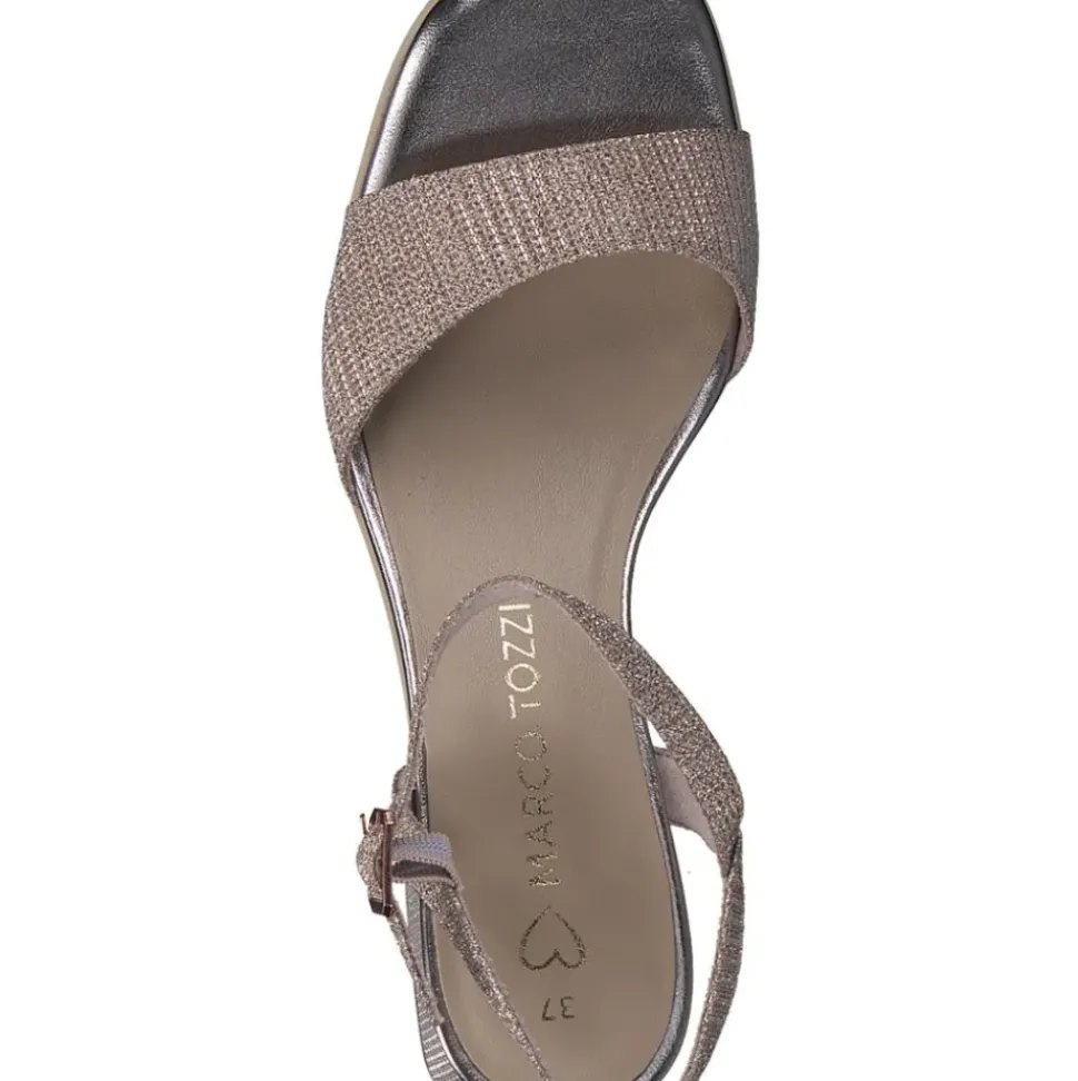 Marco Tozzi Sandalette Strassverzierungen beige S14 2-28331-42