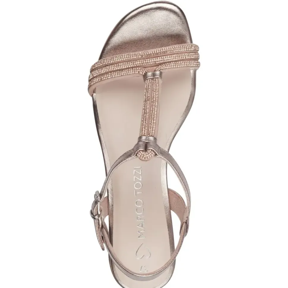 Marco Tozzi Sandalette Strassverzierungen rose S14 2-28233-42