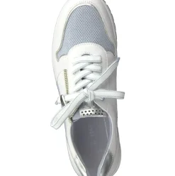 Marco Tozzi Sneaker Reißverschluss weiß hellblau 2-2-23741-28