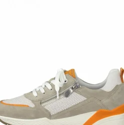 Marco Tozzi Sneaker Schnürer Reißverschluss beige orange 2-2-23735-26