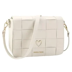 Marco Tozzi Umhängetasche Flechtoptik Herz beige, blau schwarz S14 2-2-61035-20