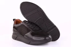 Marc Shoes LUCAS Herren Sneaker Schnürschuh Leder schwarz S21 831711