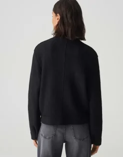 OPUS Bomberjacke HOSANA Woll- Mix schwarz S15 10347912715100