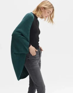 OPUS Cape Amaryllis check Strickponcho S23 2067111554211