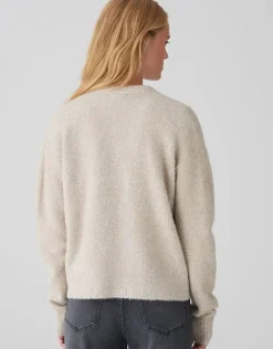 OPUS Cardigan DAMETTA Glitzer- Details beige S24 10349811875100