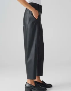 OPUS Culotte Lederoptik schwarz S24 10354210970296