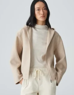 OPUS Damen Blazerjacke JETTY Wollmix beige S24 10334812558298