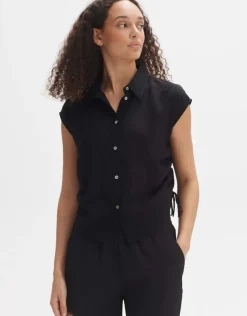 OPUS Hemdbluse FADRI Regular aus ECOVERO™ Viskose Mix schwarz S14 10285412273258