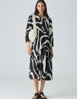 OPUS Hemdblusenkleid WERANO FLOW A-Linie aus BCI Cotton S24 10193112384100