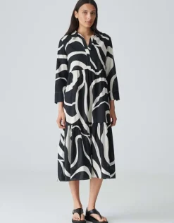 OPUS Hemdblusenkleid WERANO FLOW A-Linie aus BCI Cotton S24 10193112384100