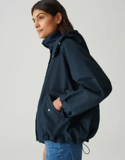 OPUS Jacke HILVI Loose mit wasserabweisender Oberfläche blau S1510375312913324