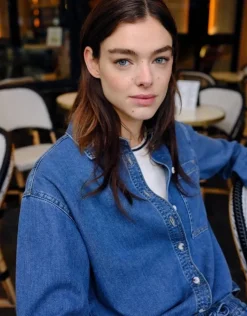 OPUS Jeansbluse FELYN blau S15 10383312978315