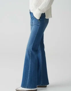 OPUS Jeans ELMA FLARED Low Rise blau S15 10372211992314