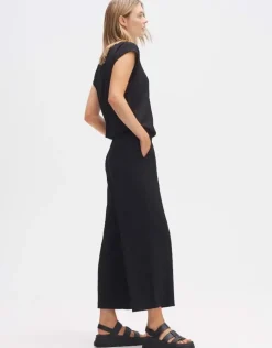 OPUS Jumpsuit MELTI Regular mit Struktur schwarz S14 1017865798255