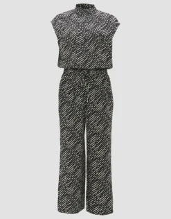 OPUS Jumpsuit Overall MARELLO Relaxed  Viskose schwarz S14 10288912301100