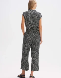 OPUS Jumpsuit Overall MARELLO Relaxed  Viskose schwarz S14 10288912301100