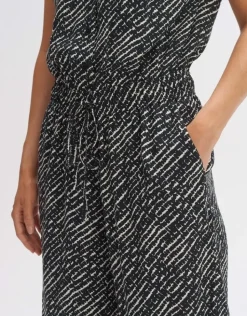 OPUS Jumpsuit Overall MARELLO Relaxed  Viskose schwarz S14 10288912301100