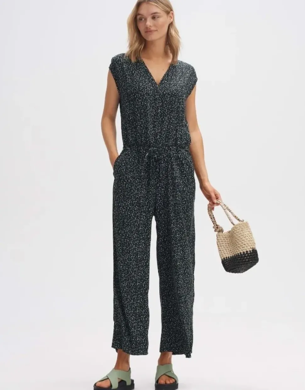 OPUS Jumpsuit Overall MONELI CITY Regular Viskose grün S14 2455612184255