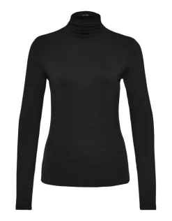 OPUS Langarmshirt Sayar Viskose schwarz S22 248599455100