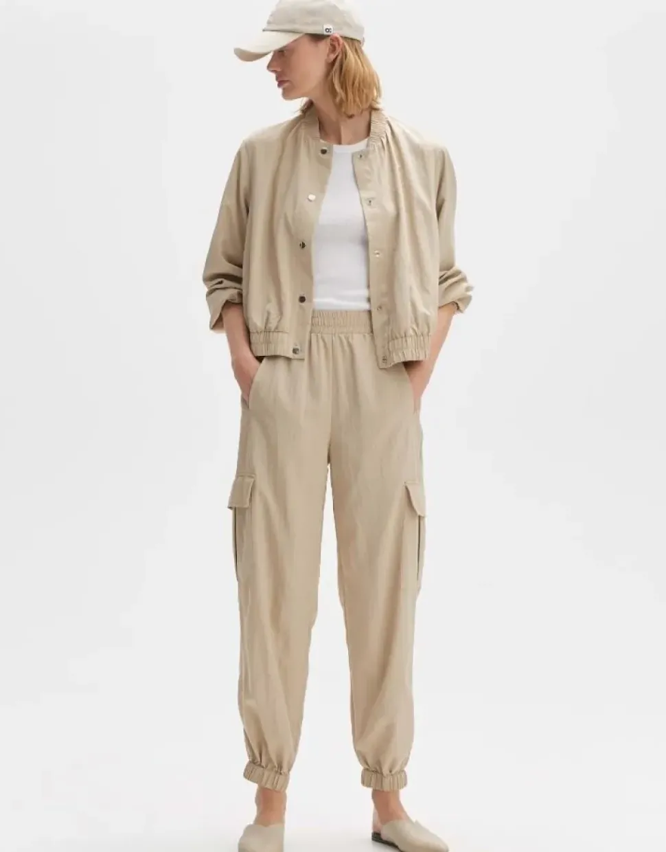 OPUS Leichter Blouson JOLISE Viskose Mix beige S14 10271612161254