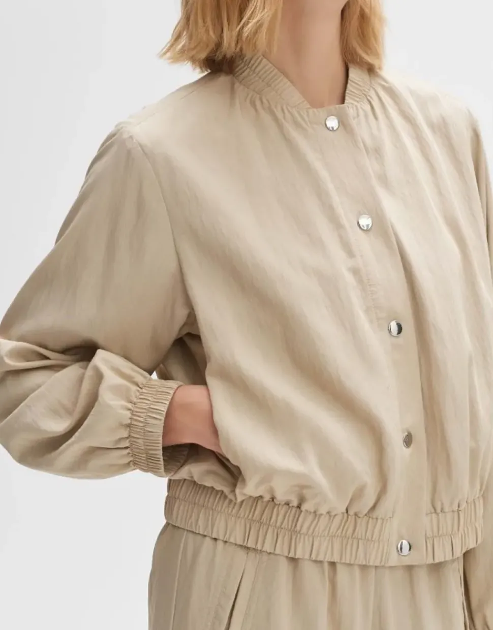 OPUS Leichter Blouson JOLISE Viskose Mix beige S14 10271612161254