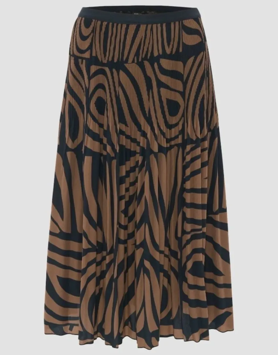 OPUS Plisseerock RIBANE DESERT A-Linie Print braun S14 2455912282100