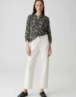 OPUS Printbluse FAMELIA schwarz/beige S15 10397513054100