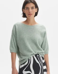 OPUS Pullover PUSITY Oversize Mohair grün S24 10299612559100