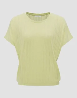 OPUS Rippshirt SASKILI Loose aus nachhaltigem Viskose Mix S14 10272712170254