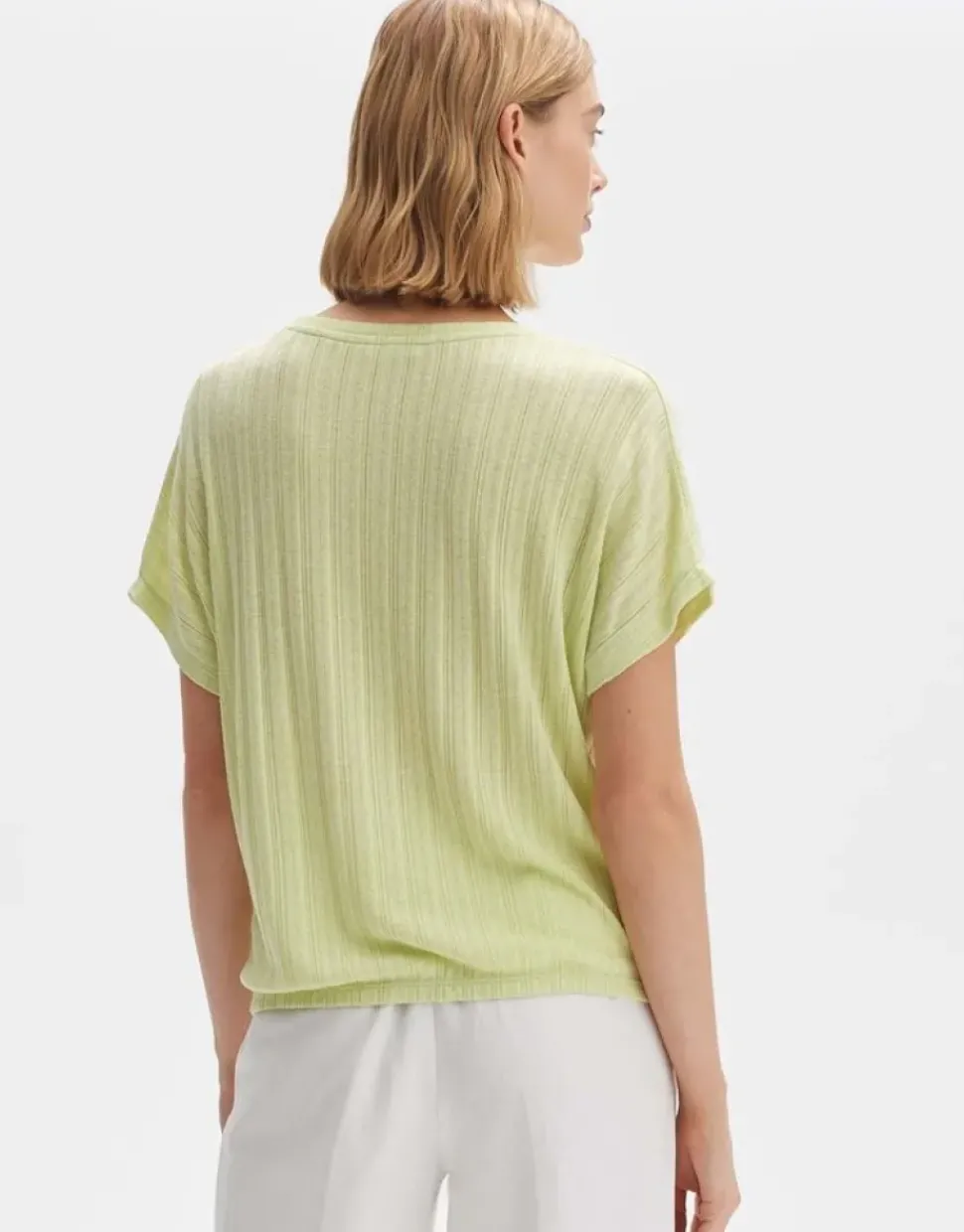 OPUS Rippshirt SASKILI Loose aus nachhaltigem Viskose Mix S14 10272712170254
